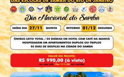 Excursão para o Mini Desfile das Escolas de Samba do Rio de Janeiro